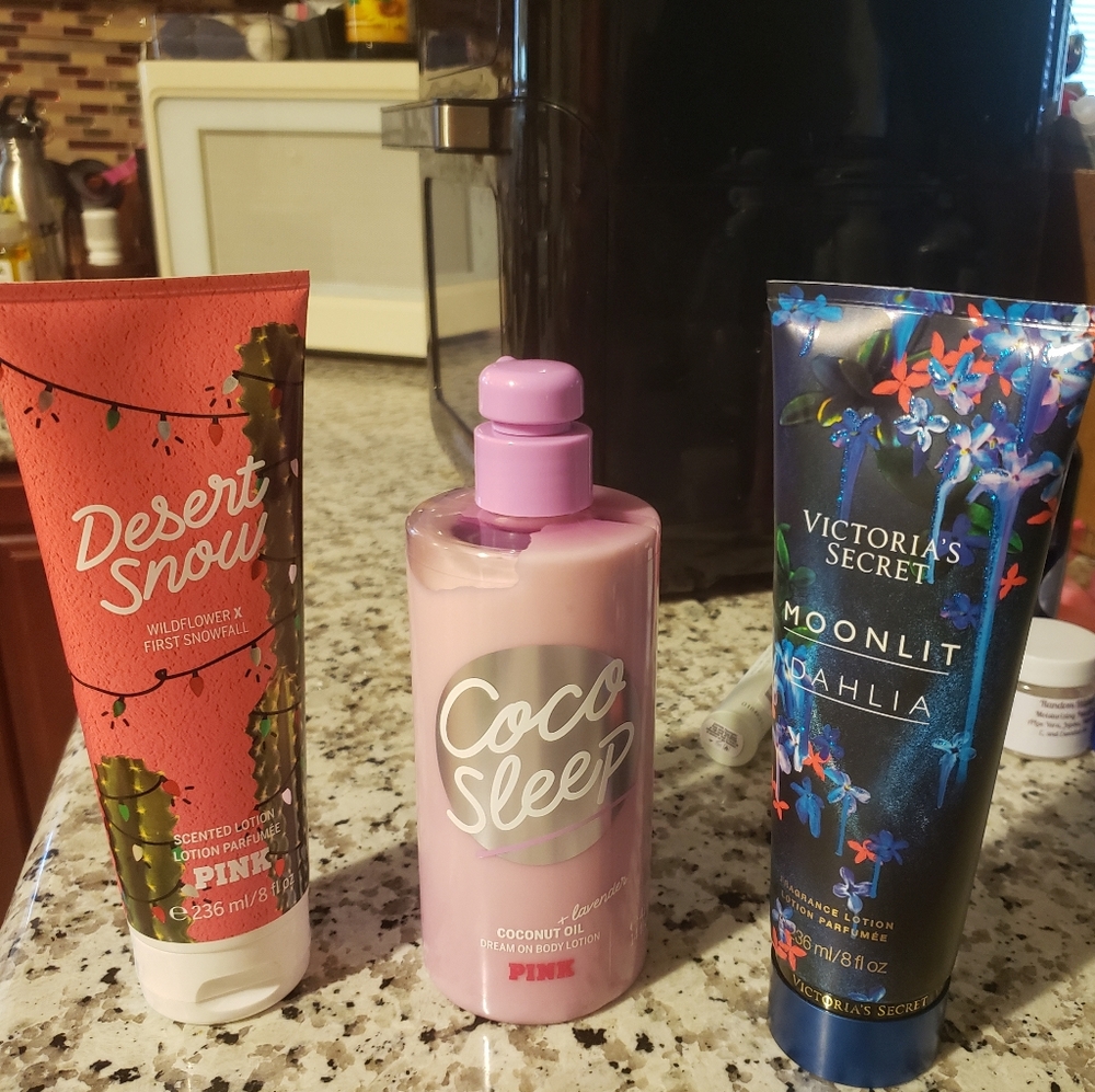 3 victoria secret lotions